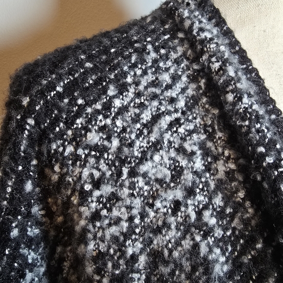 Woolrich Women's Open Shawl Poncho Blanket Knit Cardigan Sweater OS Classy Chic - Picture 7 of 12